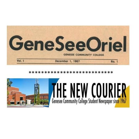 old and new GCC New Courier masthead