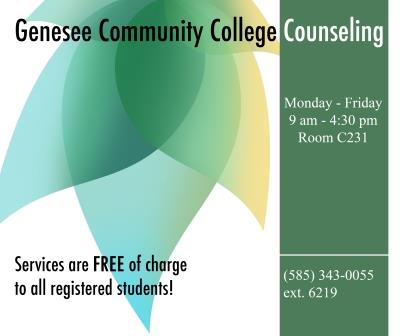 flyer for counseling event spring 2019