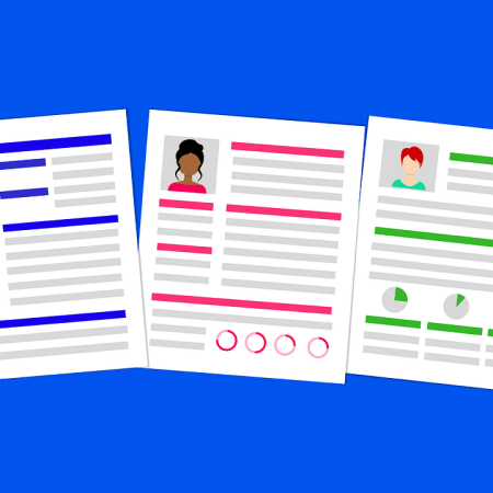 clip art of generic resumes