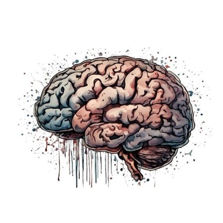 graphic of a brain drawing